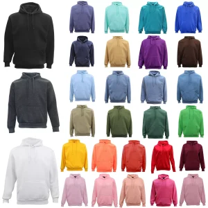 Adult Unisex Men's Basic Plain Hoodie Pullover Sweater Sweatshirt