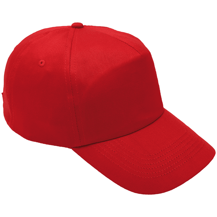 5 Panel Cotton Cap with Hard Front - Image 3