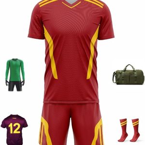 Soccer Kit – Full Team Combo Set of 15 | Numbered Tops, Goalkeeper Kit, Socks & Bag | Pre-Junior, Youth & Adult