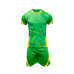 Mens Sublimated Soccer Kit Premium Combo Emerald/Gold